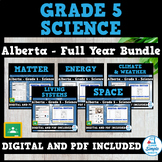 Science - Alberta Grade 5 - FULL YEAR BUNDLE - NEW 2023 Cu