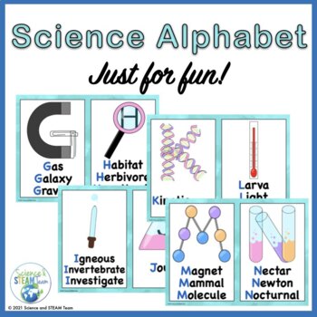 Preview of Science Alphabet Posters