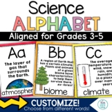 Science Alphabet Posters Classroom Decor ABCs Vocabulary P
