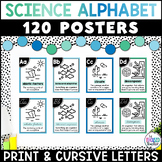 Print and Cursive Science Alphabet Posters | Ocean Beach C