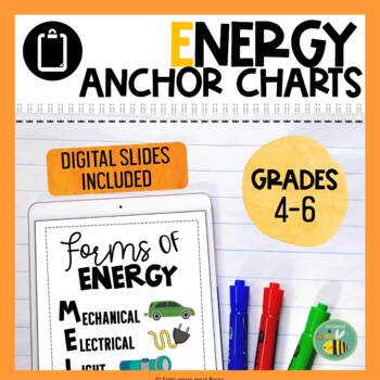 Preview of Science Anchor Charts Forms of Energy Distance Learning