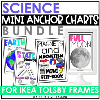 Preview of Science Anchor Charts for IKEA Frames Bundle