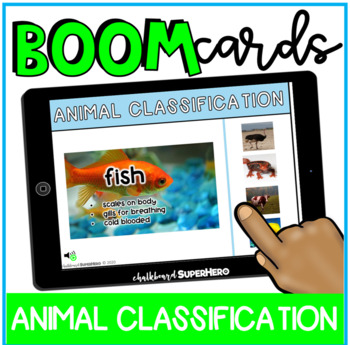 Preview of Science: Animal Classification BOOM CARDS {distance learning}
