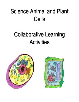 Preview of Science Animal and Plant Cells Collaborative Group Work