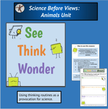 Preview of Science: Animals Unit - Thinking Routine - Inquiry - Digital Workbook - IB PYP