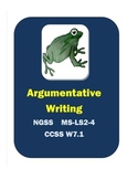 Science Argumentative Writing NGSS and CCSS