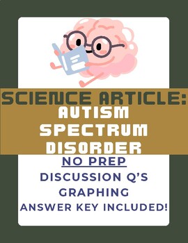 Preview of Science Article: Autism Spectrum Disorder | Sub Plan | No Prep | Brain | Health