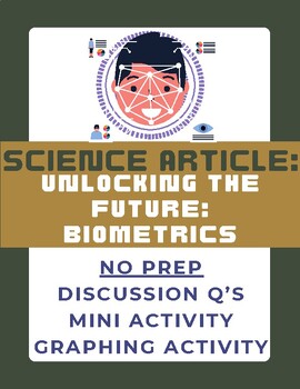 Preview of Science Article: Biometrics | No Prep | Sub Plan | Engineering | Computer Sci.