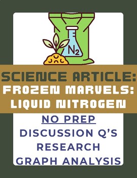 Preview of Science Article: Frozen Marvels- Liquid Nitrogen | No Prep | Sub Plan | Chem