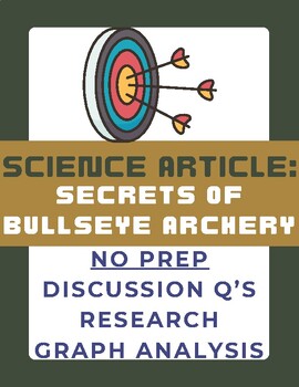 Preview of Science Article: Secrets of Bullseye Archery | Sub Plan | No Prep | Physics