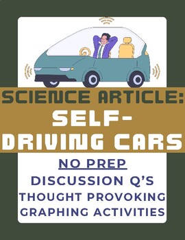 Preview of Science Article: The Future of Self-Driving Cars | Sub Plan | No Prep | Engineer