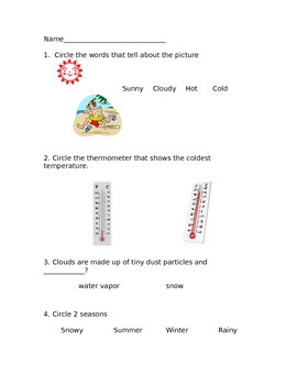 Preview of Science Assessment