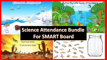 Preview of Science Attendance Bundle for SMART Board