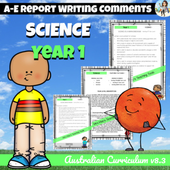 Preview of Science Australian Curriculum Report Writing Comments Year 1