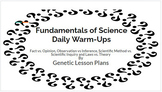 Science BELL RINGER: 6 weeks of daily, fundamental science