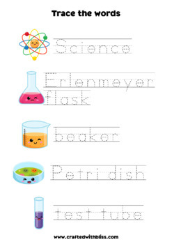 Science BINGO For Preschool-Kindergarten, Stem Games and Activities