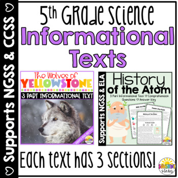 Preview of Science Based Informational Texts {NGSS & CCSS Aligned}