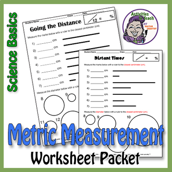 Preview of Science Measurement: Metric Measuring Worksheet Packet
