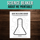 Science Beaker About Me Printable Activity | Back to Schoo
