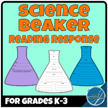 Science Beaker Shaped Reading Response for Any Book Grades K-3 | TpT