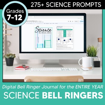Preview of DIGITAL Science Bell Ringer Journal for Entire School Year: DISTANCE LEARNING