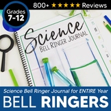 Science Bell Ringer Journal for the Entire School Year: Middle & High School