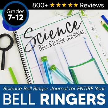 Preview of Science Bell Ringer Journal for the Entire School Year: Middle & High School