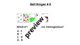 Science Bell Ringers 1-10, Elements, Molecules, Compounds,