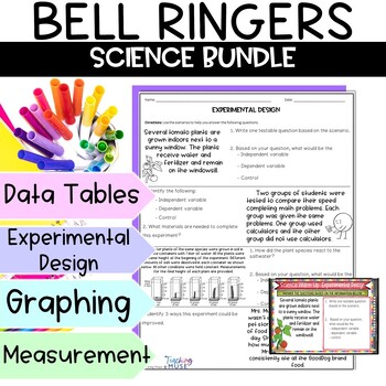 Preview of Science Bell Ringers Bundle
