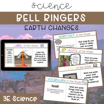 Preview of Science Bell Ringers - Earth Changes