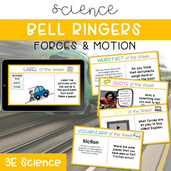 Preview of Science Bell Ringers - Forces & Motion