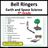 Science Bell Ringers for 5th Grade Sunlight and Shadows & 