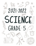 Science Binder Cover Fifth Grade