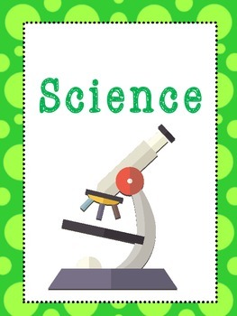 Preview of 8 Science Subjects Binder Covers and Side Labels. KDG-High School. Homeschool.
