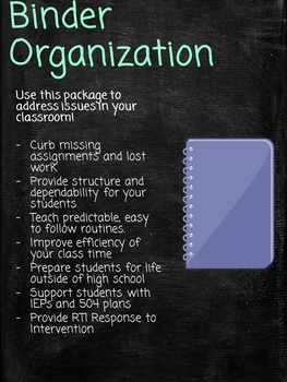 organized school binder