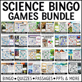 Science Bingo Games Reading Passages and PowerPoints Activ