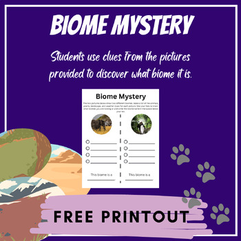 Preview of Biome Mystery