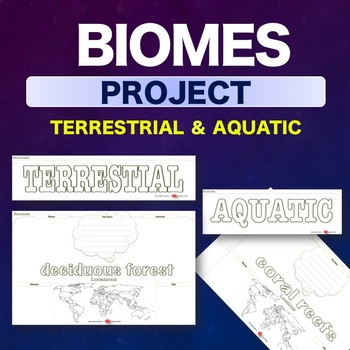 Preview of Science - Biomes Project - NO PREP