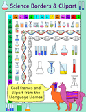 Science Borders and Clip Art  - Biology and Chemistry