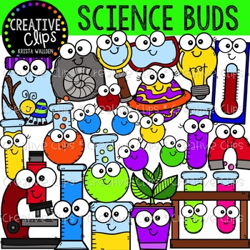 Preview of Science Buds: Science Clipart {Creative Clips Clipart}