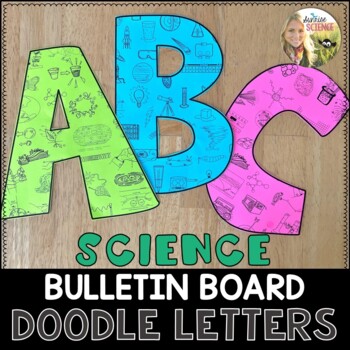 Preview of Science Bulletin Board Doodle Letters