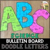 Science Bulletin Board Doodle Letters | Low Ink | Door Dec