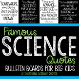 Science Bulletin Board - Famous Quotes - Middle School - STEM