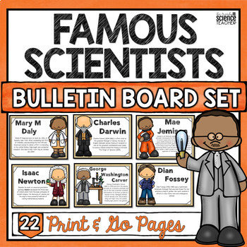 Preview of FAMOUS SCIENTISTS BULLETIN BOARD SET