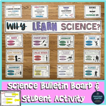 Preview of Science Bulletin Board and Back to School Activity Why Learn Science