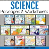 Science Worksheets, Science Reading Comprehension Passages