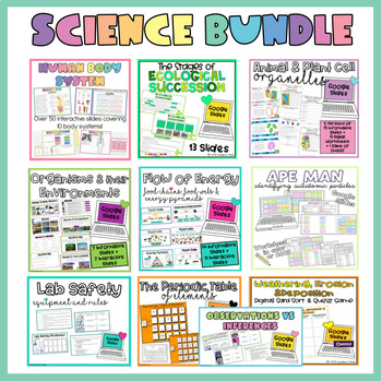 Preview of Science Bundle- Interactive Google Slides