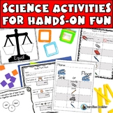 Kindergarten Science Worksheets STEM Experiments Sink Floa