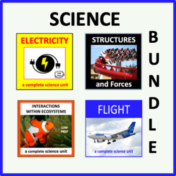 Preview of Science Bundle - Structures and Forces, Ecosystems, Flight, and Electricity