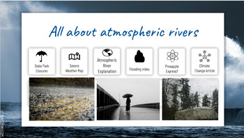 Preview of Science- CA Extreme Weather Research- Digital Choice Board- Atmospheric Rivers